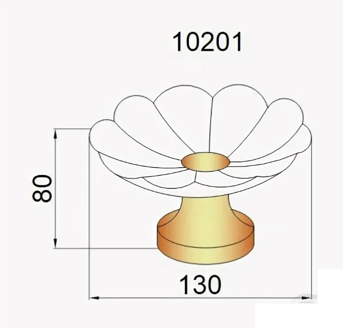 Мыльница бронза 10201